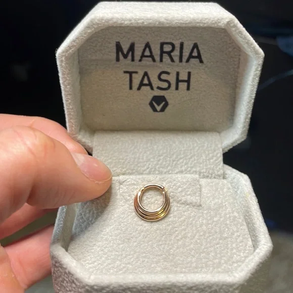 Maria Tash Jewelry Hiranya Hoop Earring 65 Mm Gauge 14 Karat